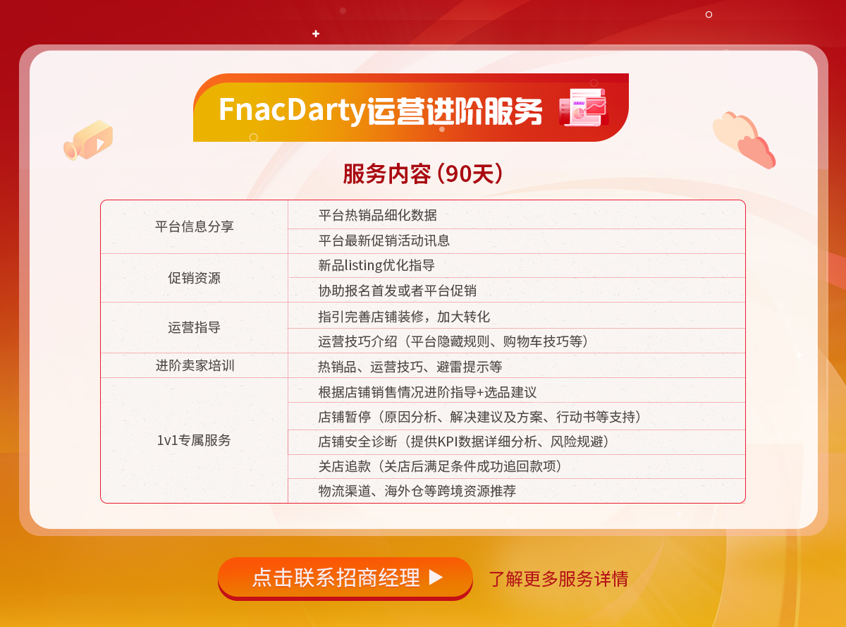 FnacDarty运营进阶服务